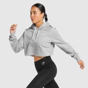 Gymshark - Gray Crop Hoodie